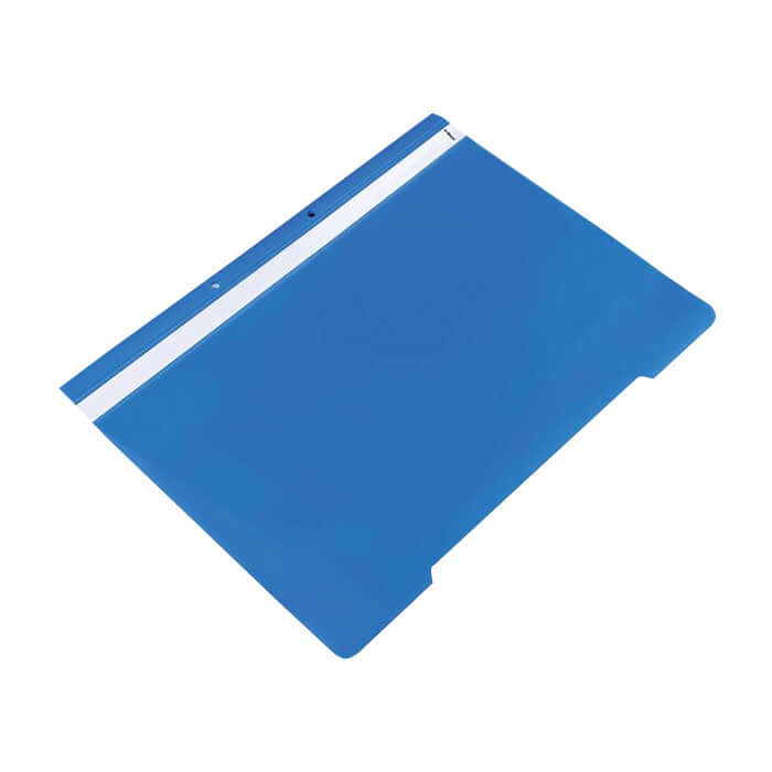 Dosar cu sina si 2 perforatii, A4, plastic, 50 bucati/set, albastru Dosar cu sina si 2 perforatii, A4, plastic, 50 bucati/set, albastru